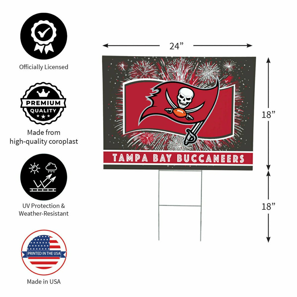 Tampa Bay Buccaneers Yard Sign, Patriotic - NFL Home