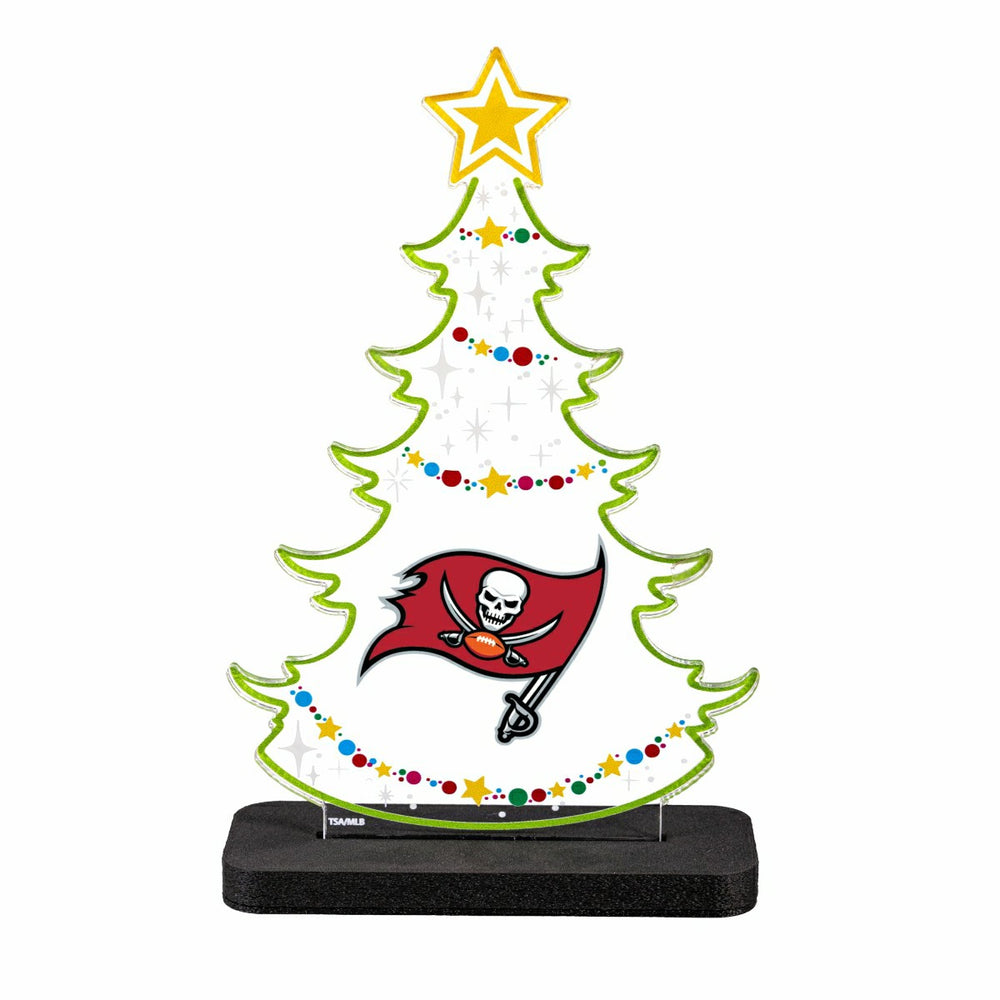 Tampa Bay Buccaneers NFL Football Holiday Tree Desklite LED Decor - NFL Home