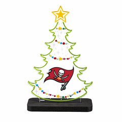 Tampa Bay Buccaneers NFL Football Holiday Tree Desklite LED Decor - NFL Home
