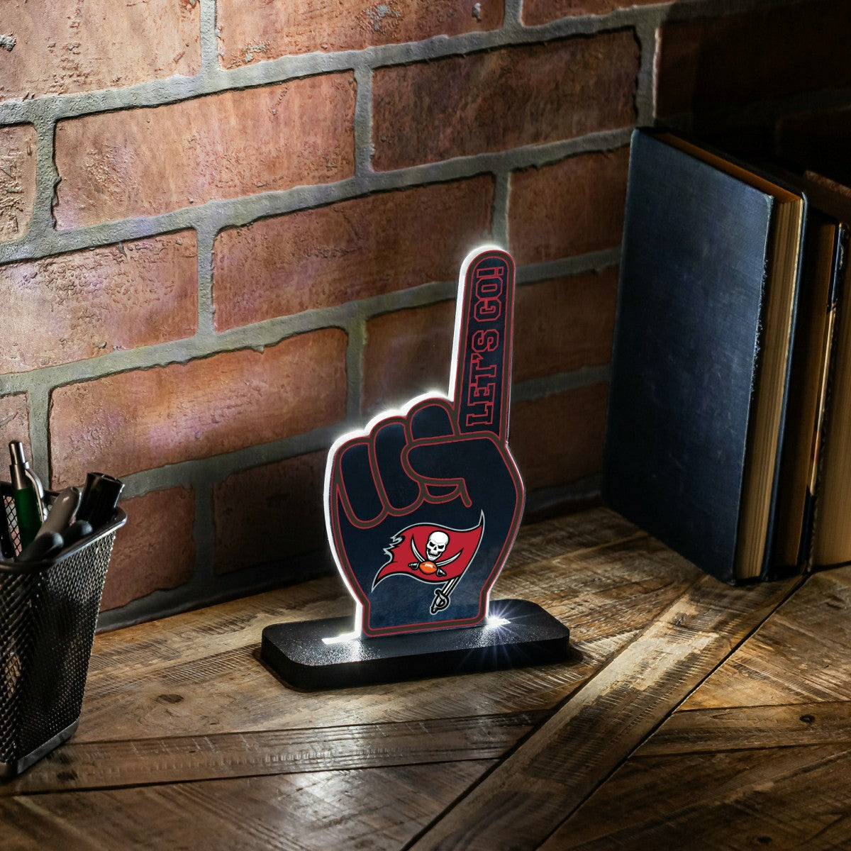 Tampa Bay Buccaneers NFL Football Foam Finger Desklite LED Decor - NFL Home