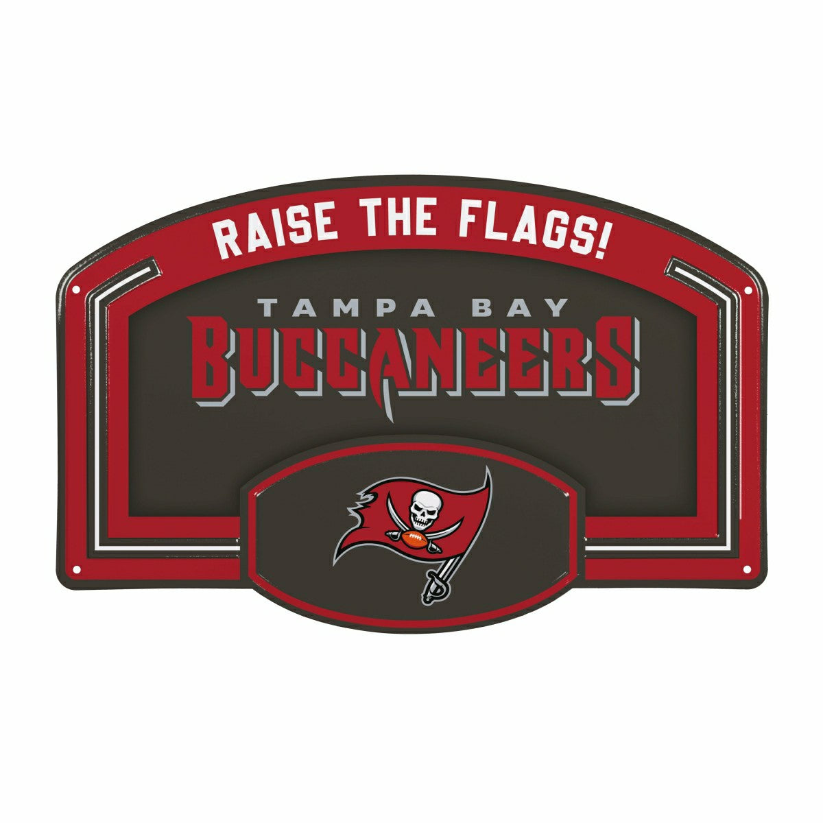 Tampa Bay Buccaneers USA Embossed Steel Wall Sign, 11" x 17" - NFL Home