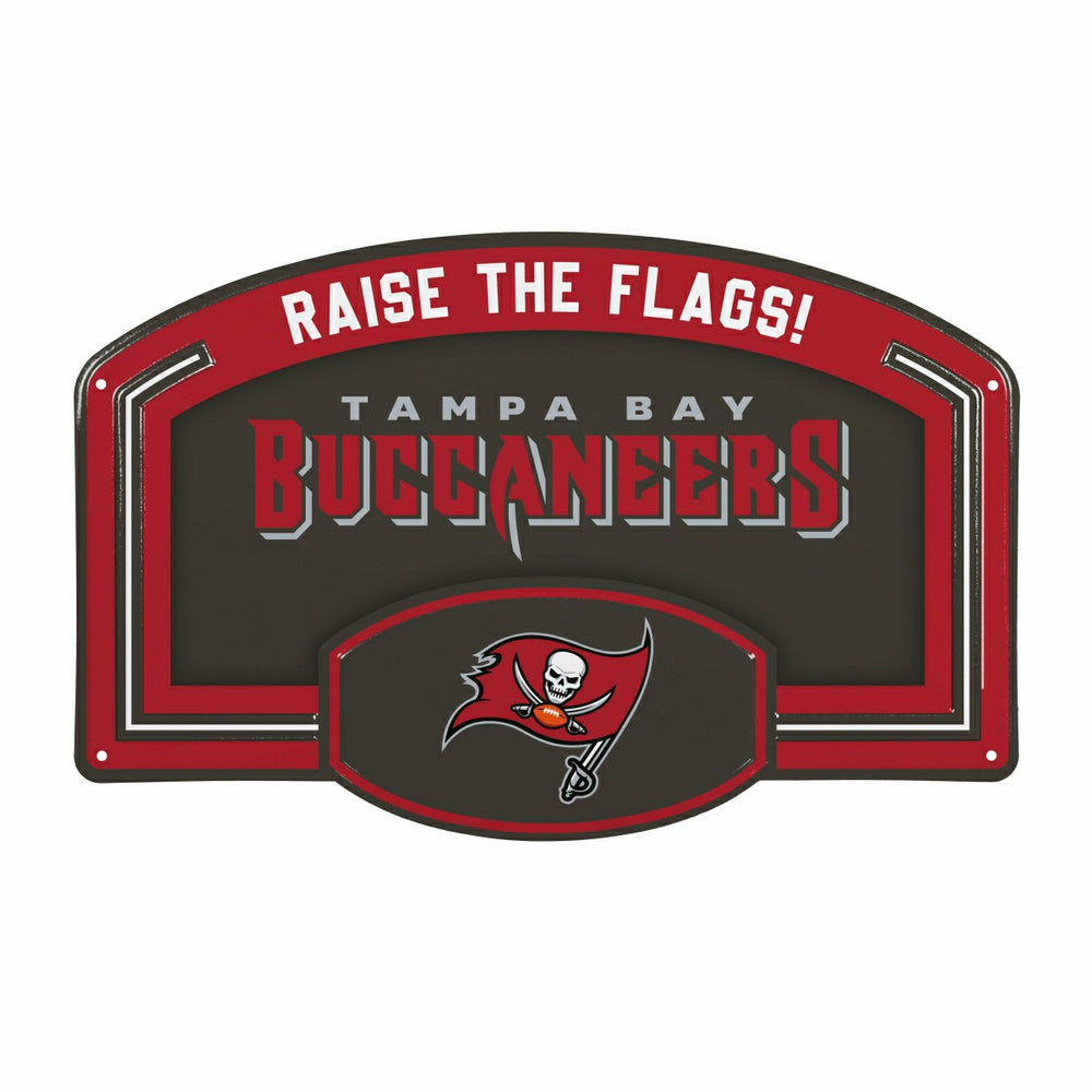 Tampa Bay Buccaneers USA Embossed Steel Wall Sign, 11" x 17" - NFL Home