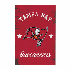 Tampa Bay Buccaneers Wood Wall Sign, 16x24 - NFL Home