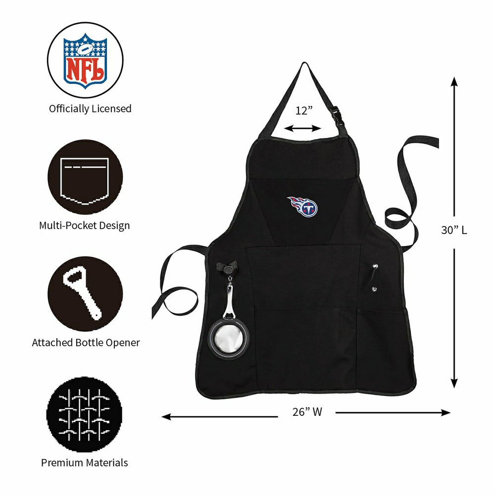 Grill Apron, Black, Tennessee Titans - NFL Home