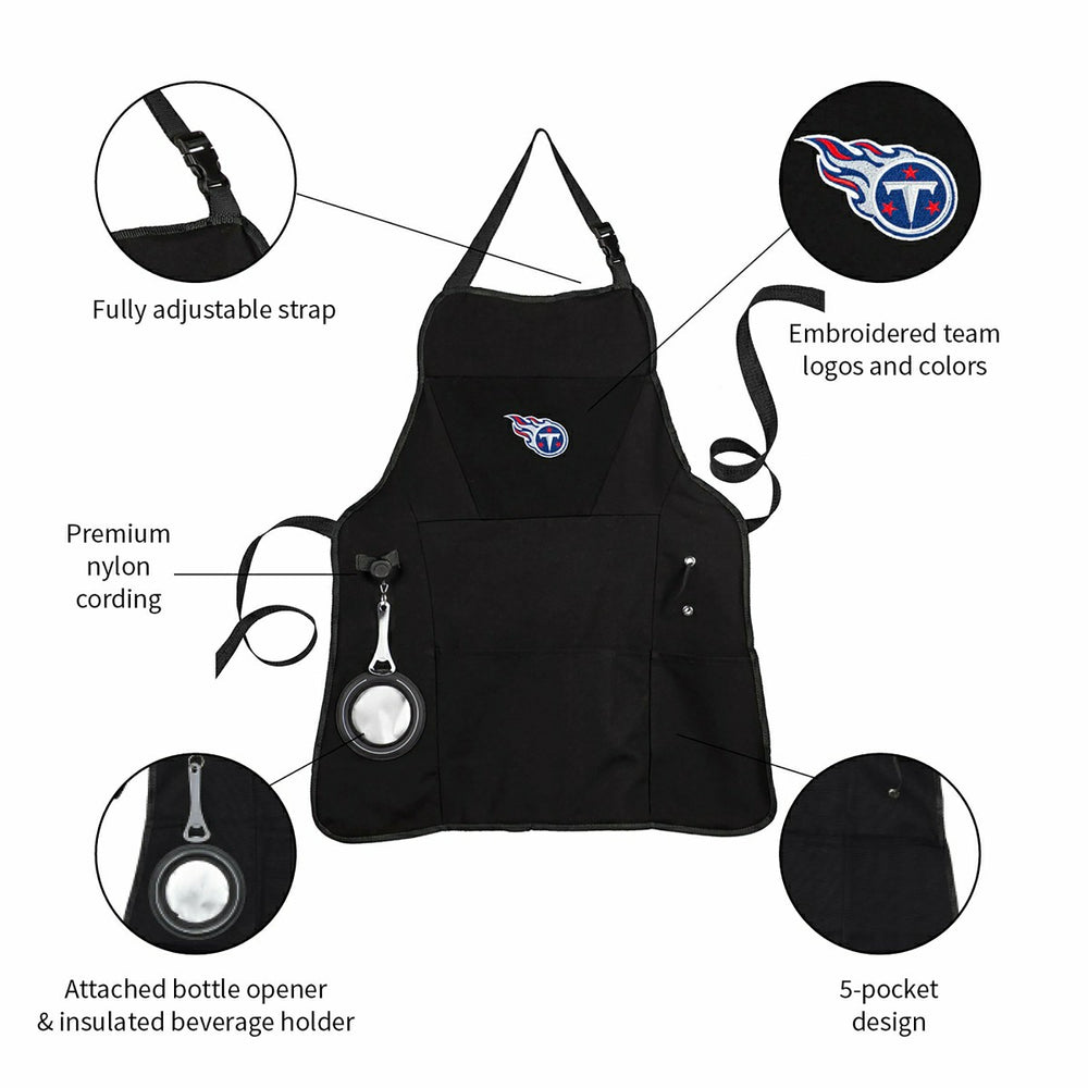 Grill Apron, Black, Tennessee Titans - NFL Home