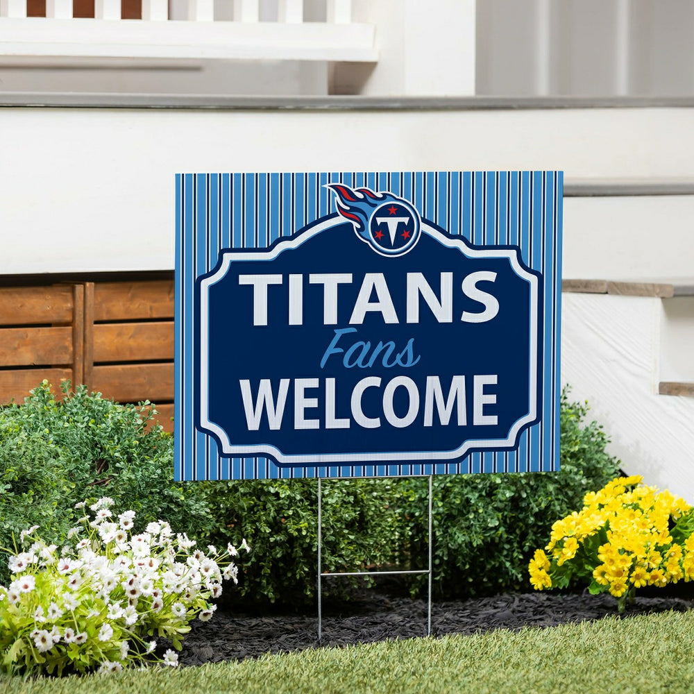 Tennessee Titans Coroplast Yard Sign, "Fans Welcome" - NFL Home