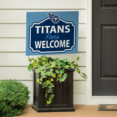 Tennessee Titans Coroplast Yard Sign, "Fans Welcome" - NFL Home