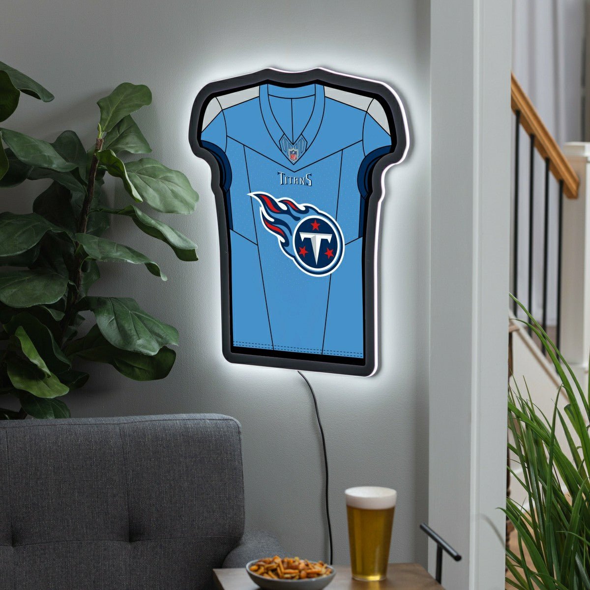 Tennessee Titans NFL Football Jersey Edgelite LED Decor - NFL