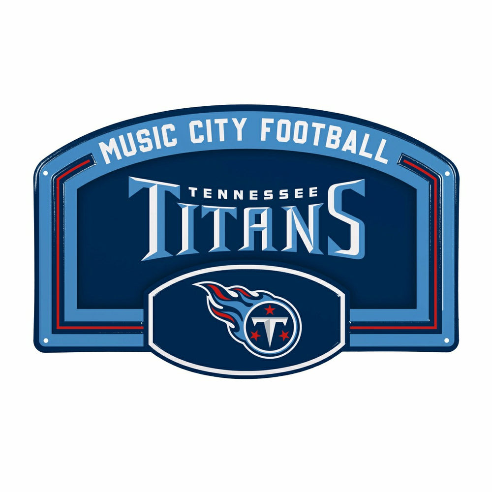 Tennessee Titans USA Embossed Steel Wall Sign, 11" x 17" - NFL Home