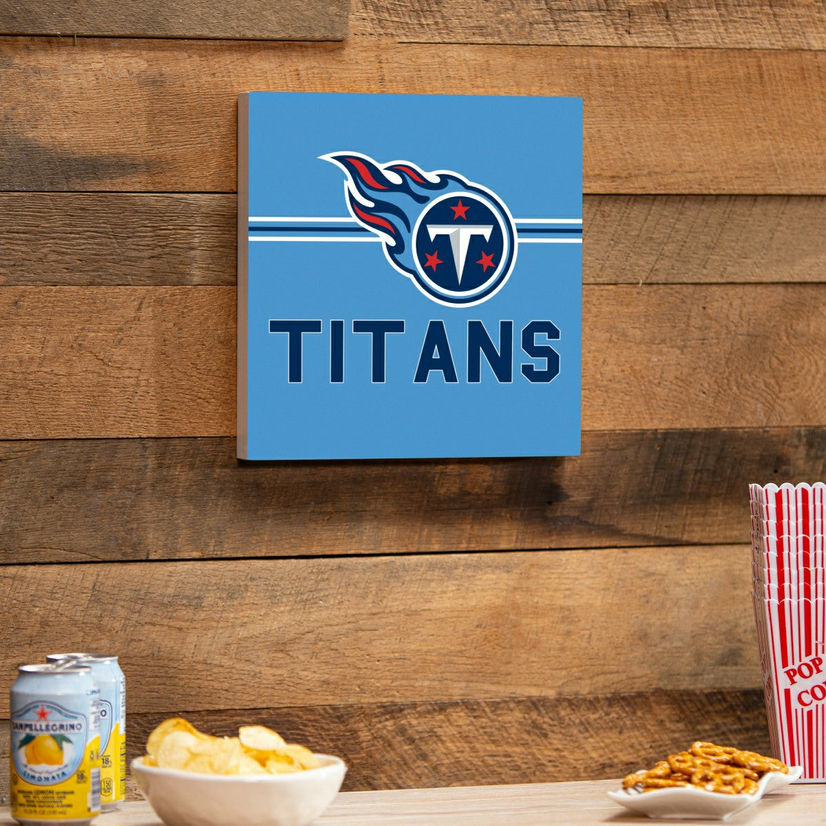 Tennessee Titans Wood Wall Sign, 12x12 - NFL Home