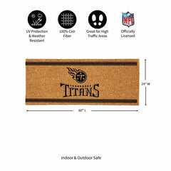 Tennessee Titans Extra Large One Color Coir Mat, 60"x24" - NFL