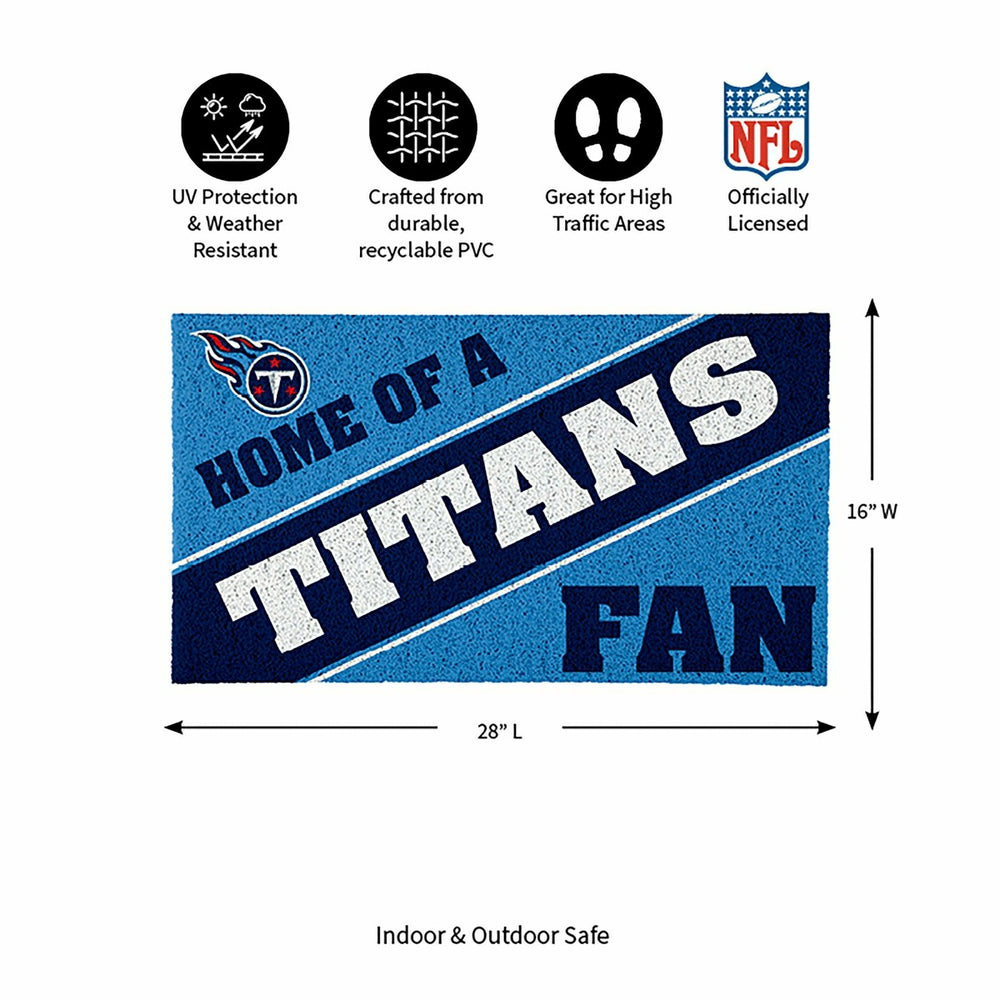 Tennessee Titans, PVC Mat COLOR, Home of a Fan - NFL