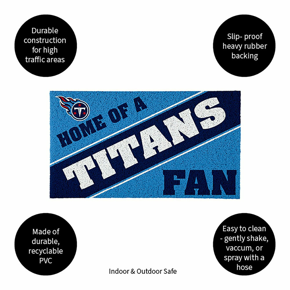Tennessee Titans, PVC Mat COLOR, Home of a Fan - NFL