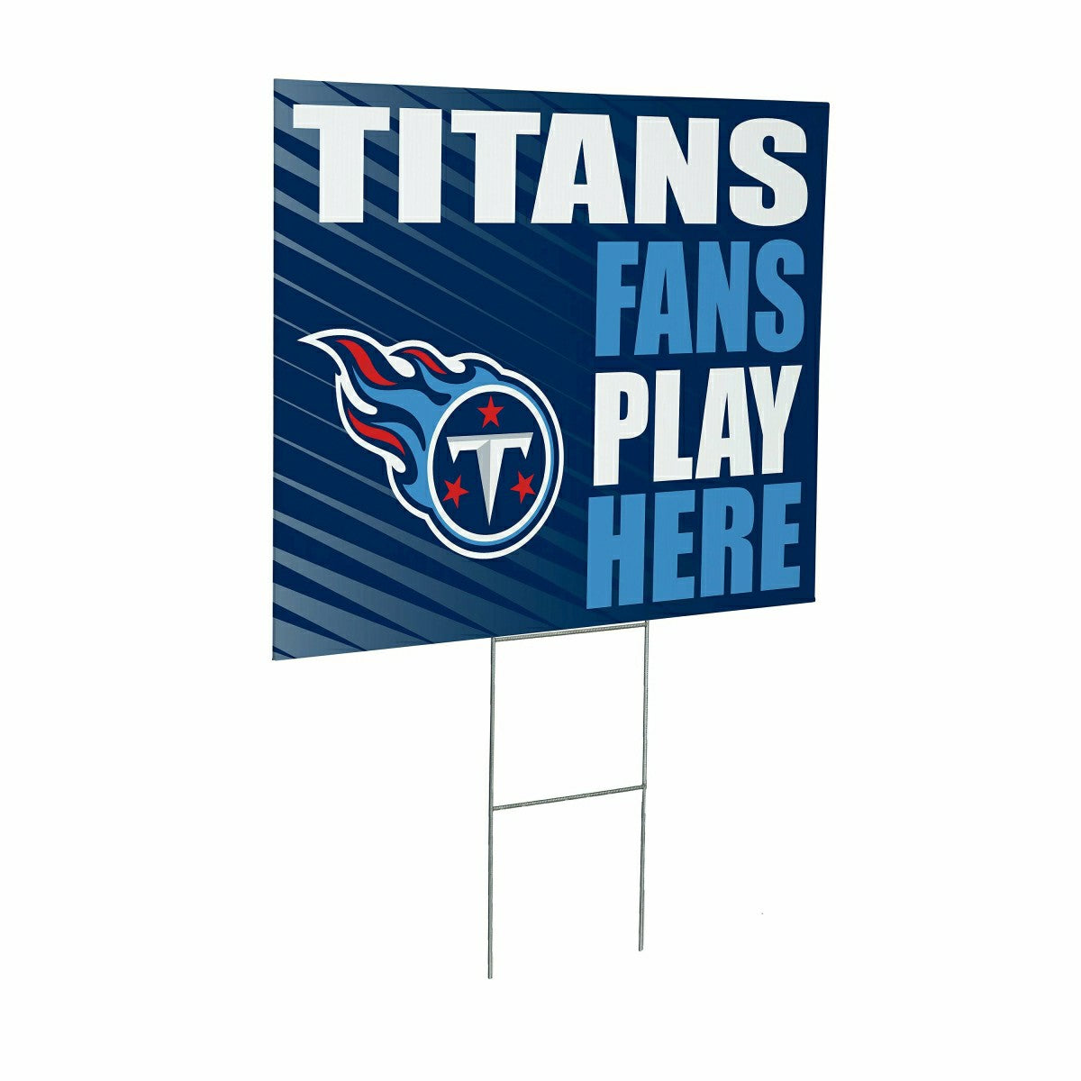 Tennessee Titans Coroplast Yard Sign "Fans Play Here" - NFL Home