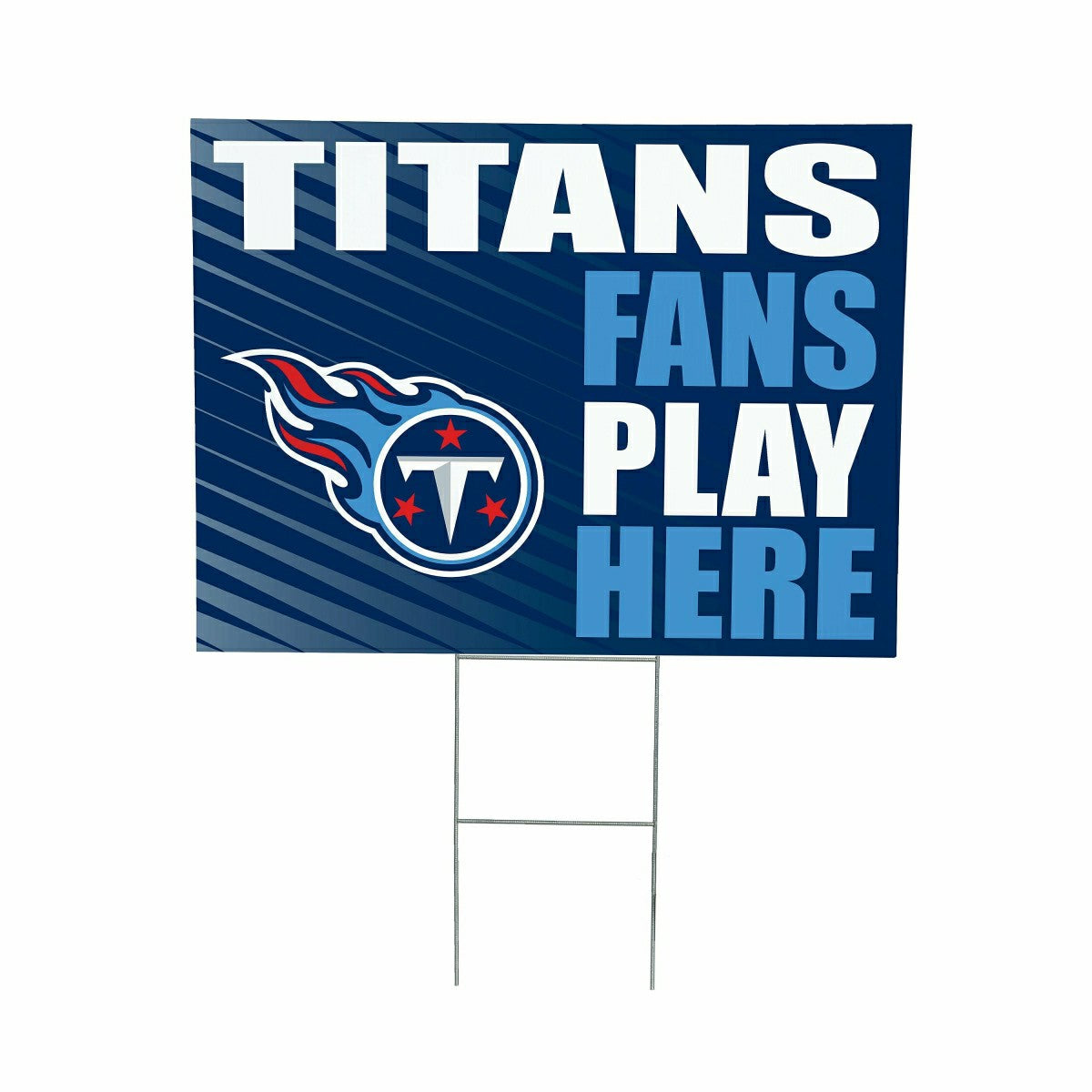 Tennessee Titans Coroplast Yard Sign "Fans Play Here" - NFL Home