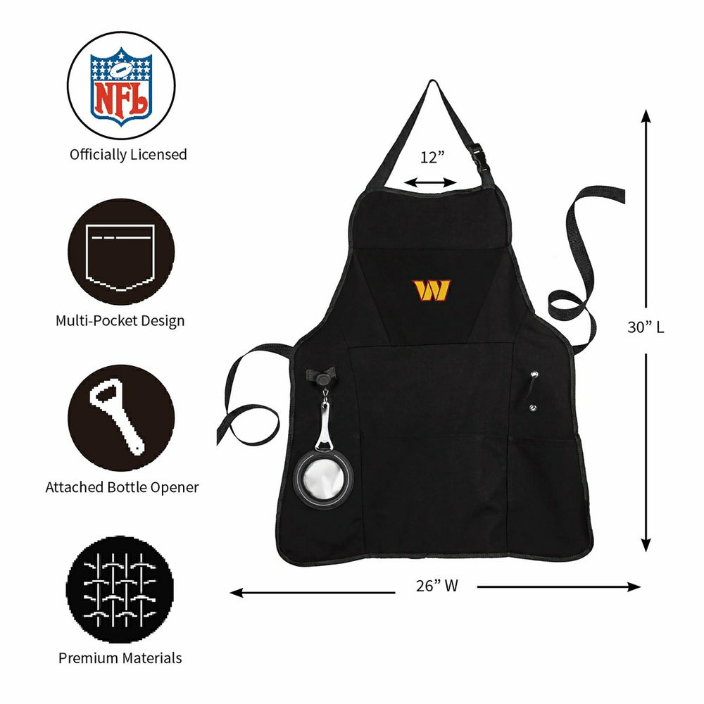 Grill Apron, Black, Washington Commanders - NFL Home