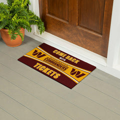28" x 16" PVC Trapper Mat, Come Back with Tickets, Washington Commande - NFL