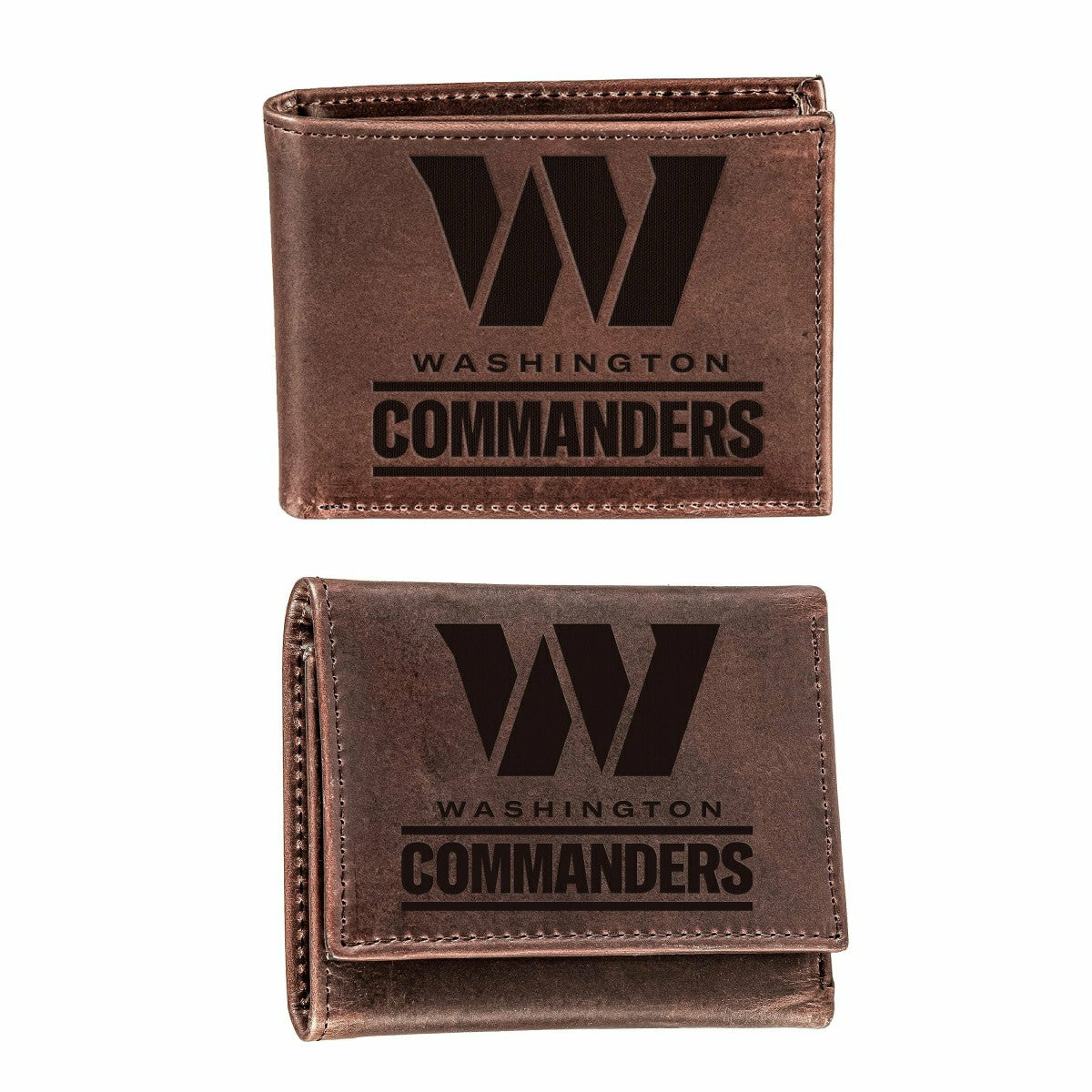 Washington Commanders, Bi-Fold and Tri-Fold Wallet Gift Set, Brown - NFL Home