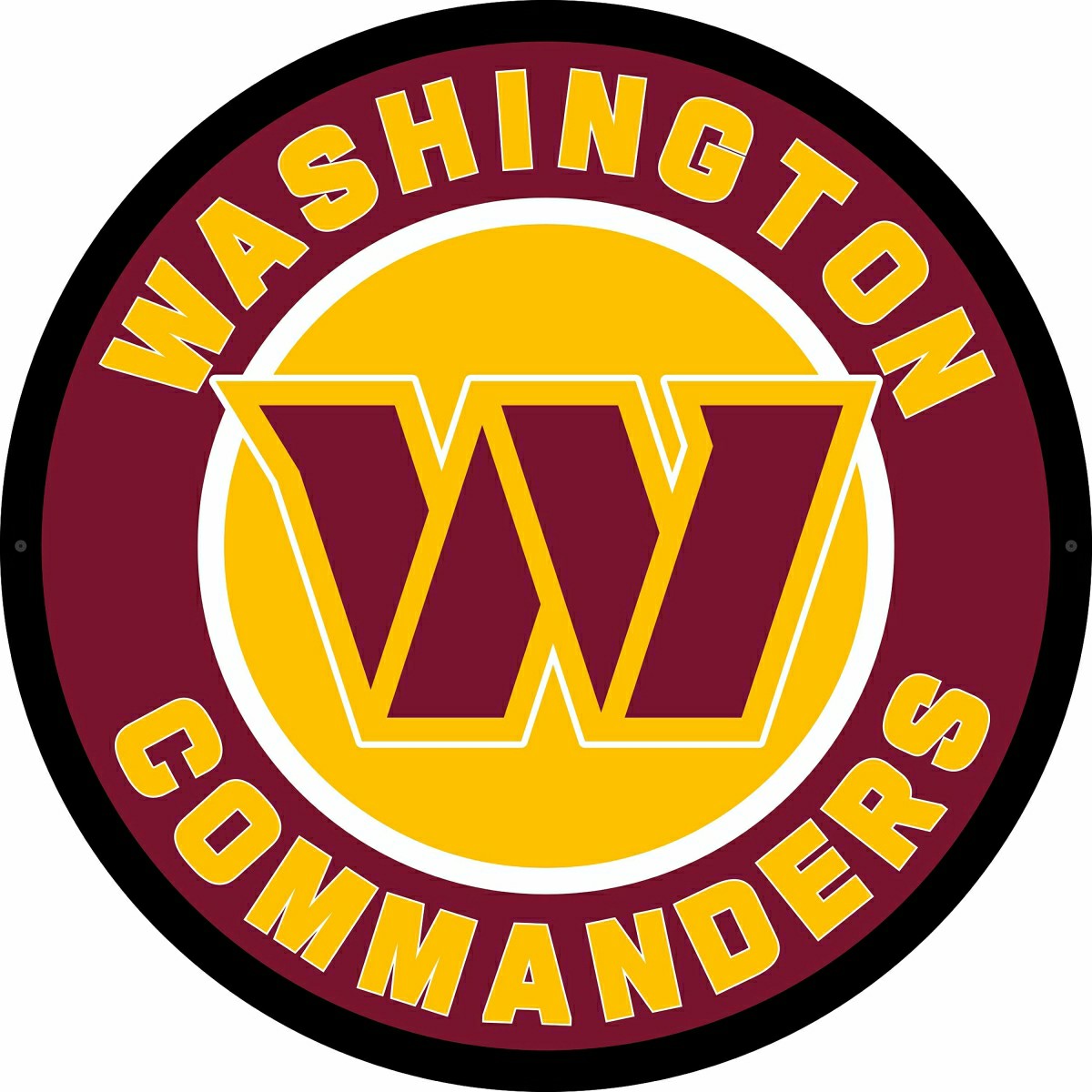 LED Wall Decor, Round, Washington Commanders - NFL Home