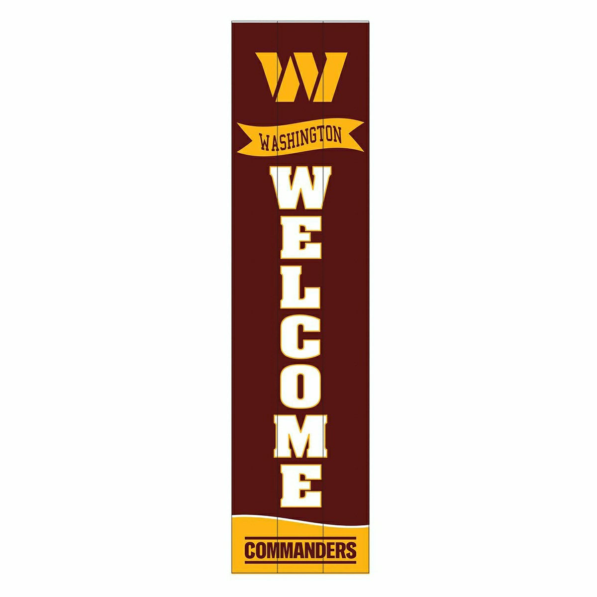Washington Commanders Large Single Sided Leaner, 46" - NFL Home