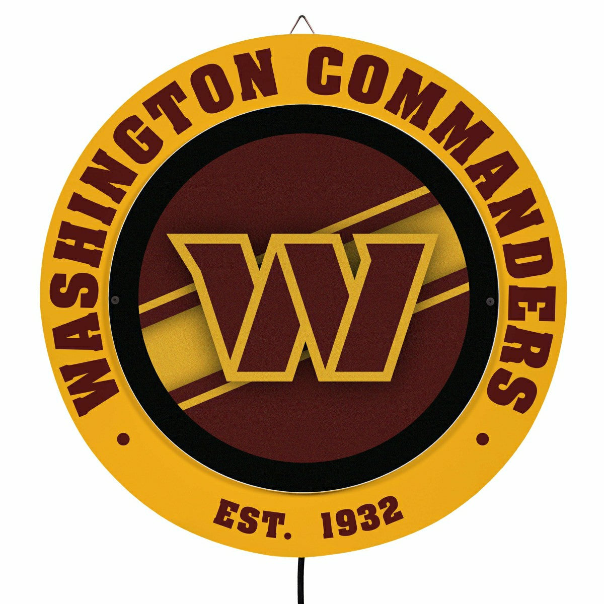 Washington Commanders, Metal Lite, Round - NFL