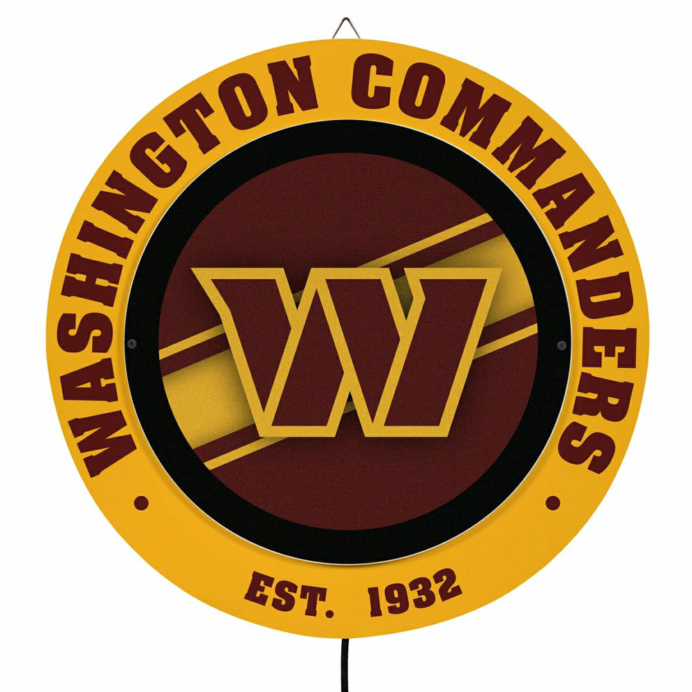 Washington Commanders, Metal Lite, Round - NFL