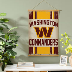 Washington Commanders, Canvas Wall Tapestry, Medium, 36x24 - NFL Home