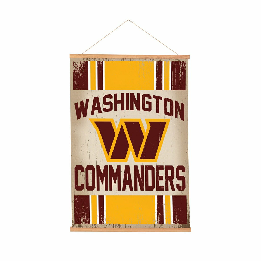 Washington Commanders, Canvas Wall Tapestry, Medium, 36x24 - NFL Home