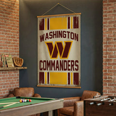 Washington Commanders, Canvas Wall Tapestry, Large, 54x36 - NFL Home