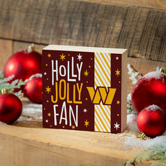 Washington Commanders Block, Holiday, 6x6 - NFL Home