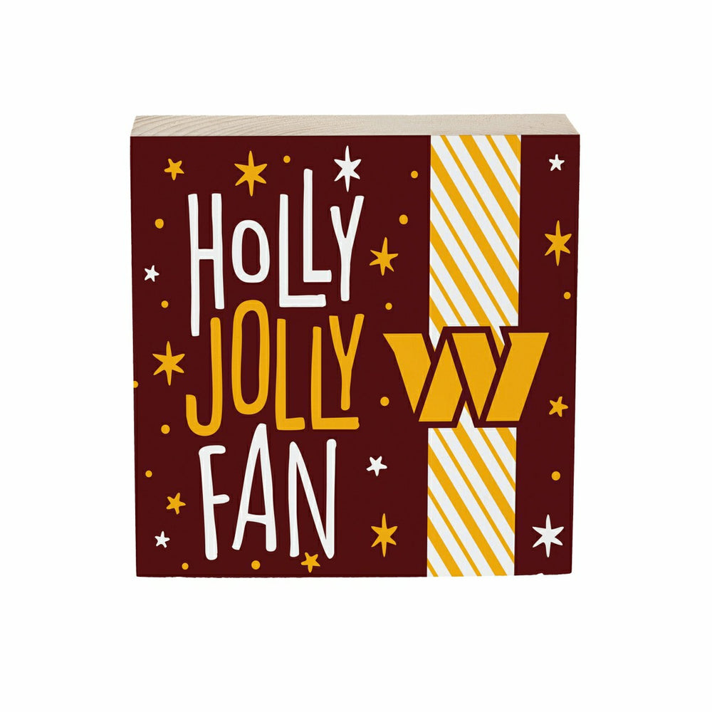 Washington Commanders Block, Holiday, 6x6 - NFL Home