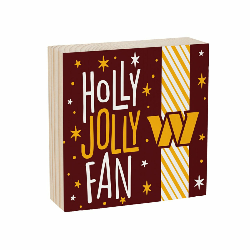 Washington Commanders Block, Holiday, 6x6 - NFL Home
