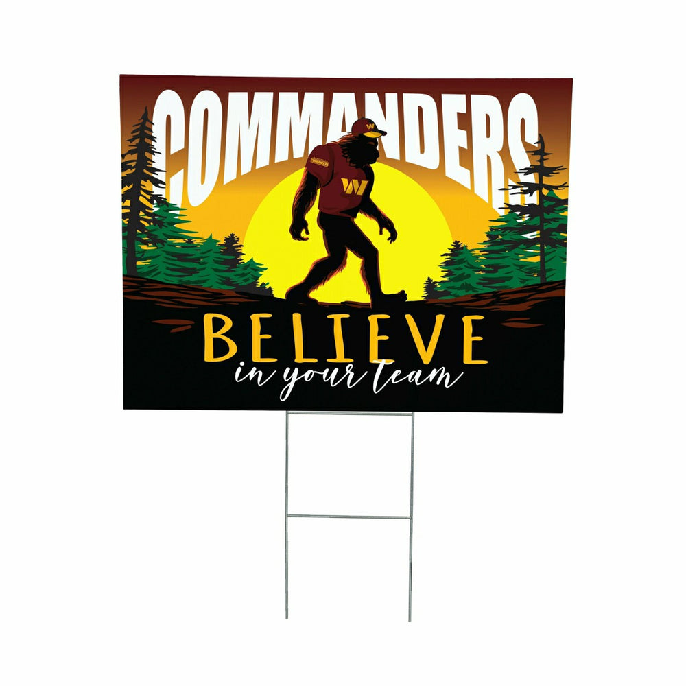 Washington Commanders Yard Sign, Bigfoot - NFL Home