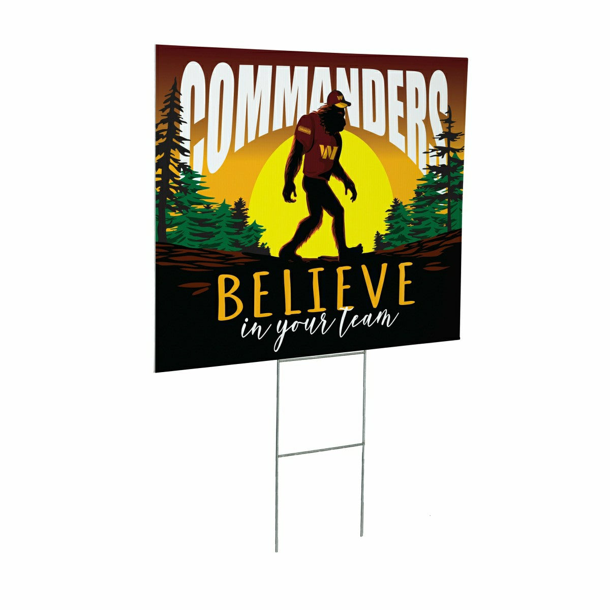 Washington Commanders Yard Sign, Bigfoot - NFL Home