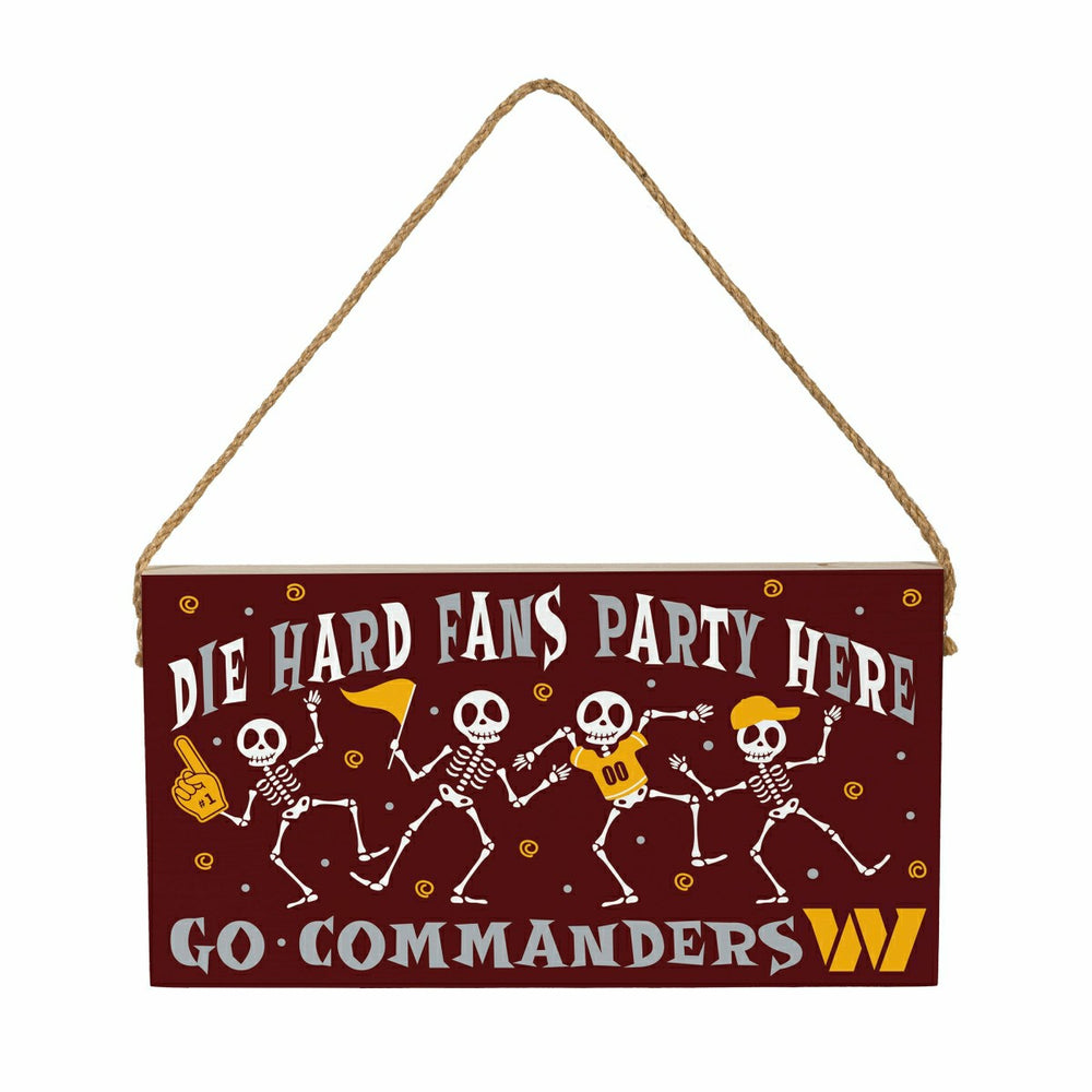 Washington Commanders Halloween Wood Wall Sign, 6x11 - NFL Home