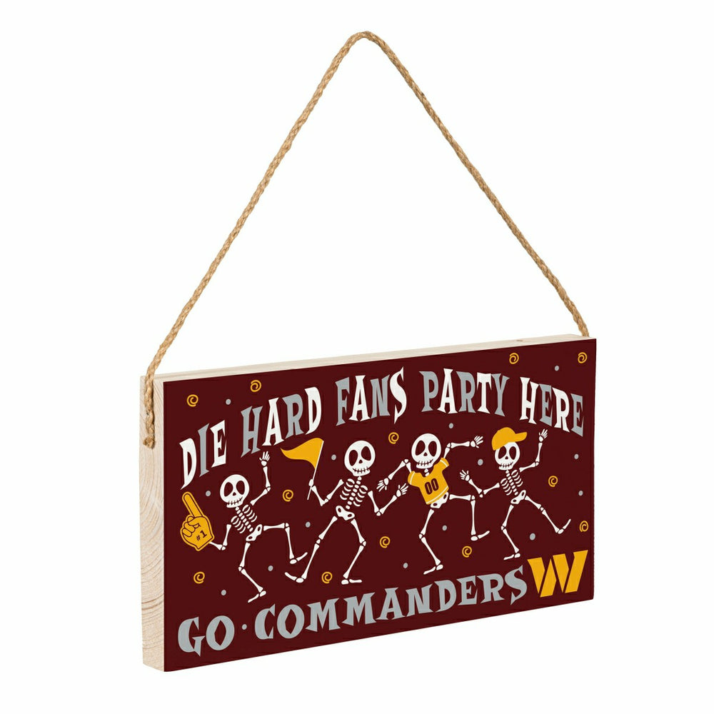Washington Commanders Halloween Wood Wall Sign, 6x11 - NFL Home