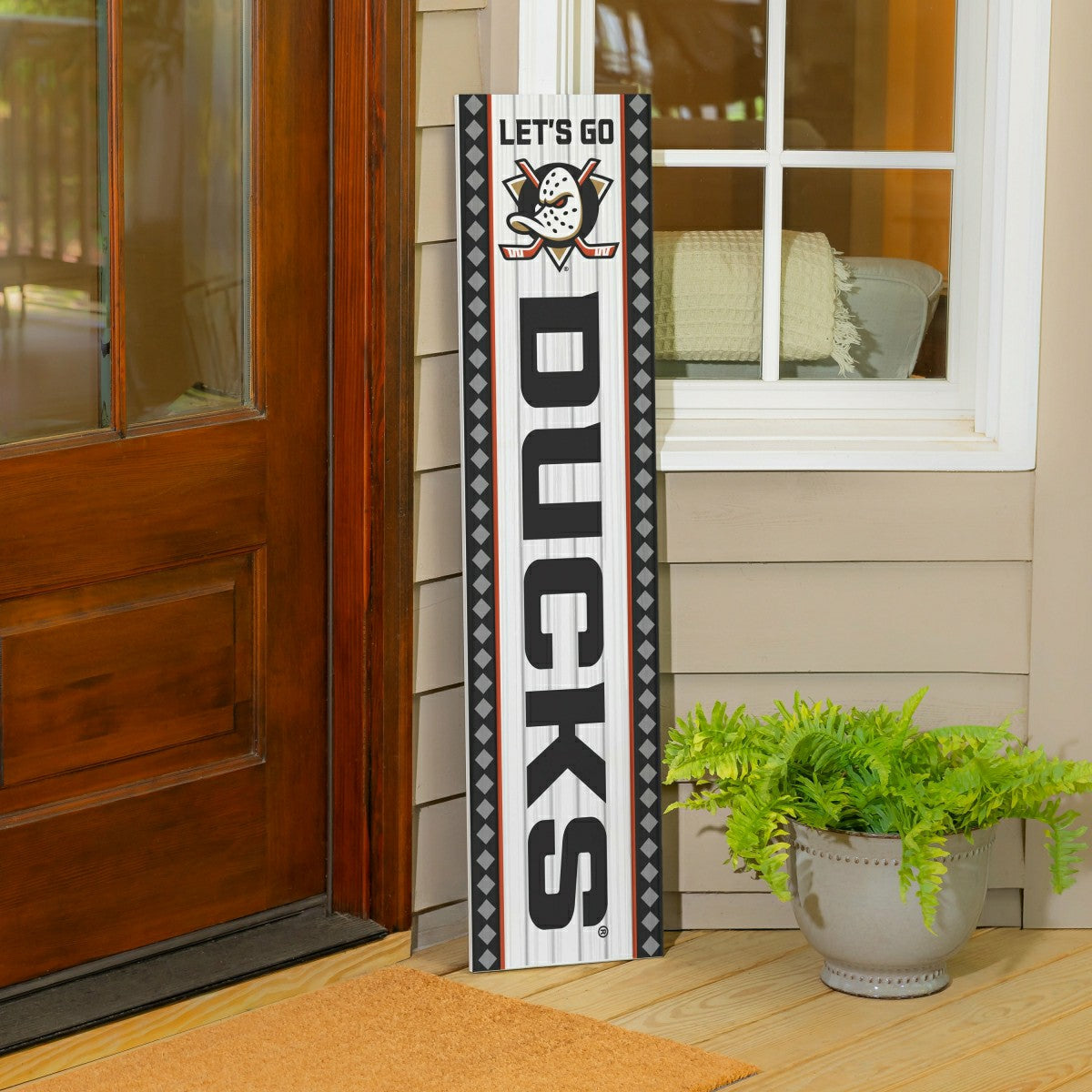 Anaheim Ducks Christmas Double Sided Large Leaner, 47" - NHL Home