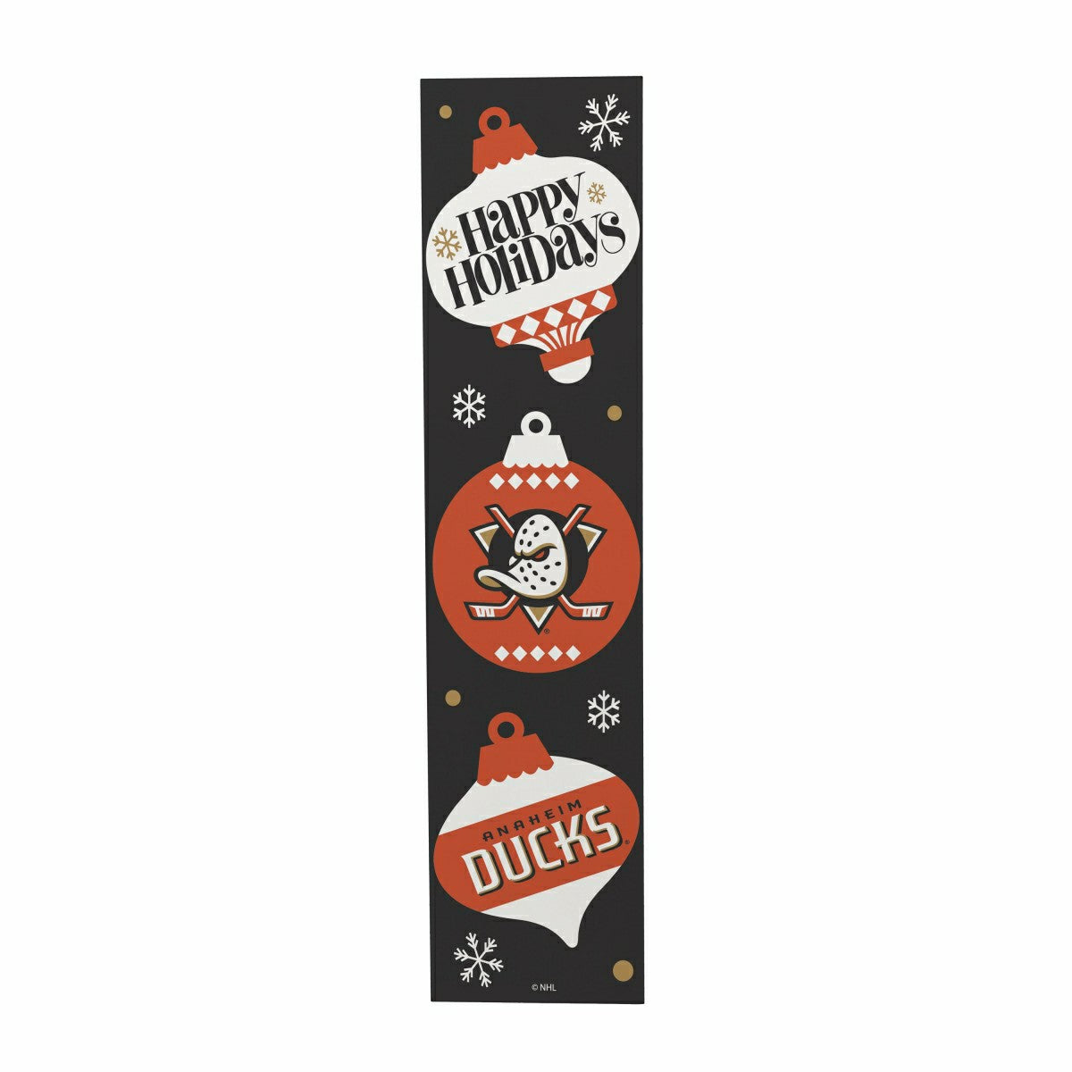 Anaheim Ducks Christmas Double Sided Large Leaner, 47" - NHL Home