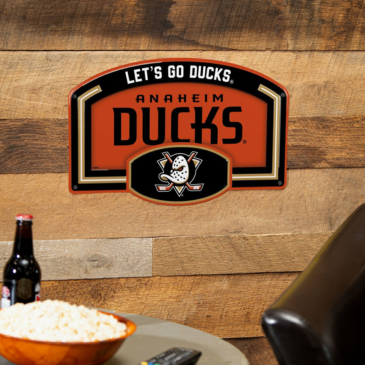Anaheim Ducks USA Embossed Steel Wall Sign, 11" x 17" - NHL Home
