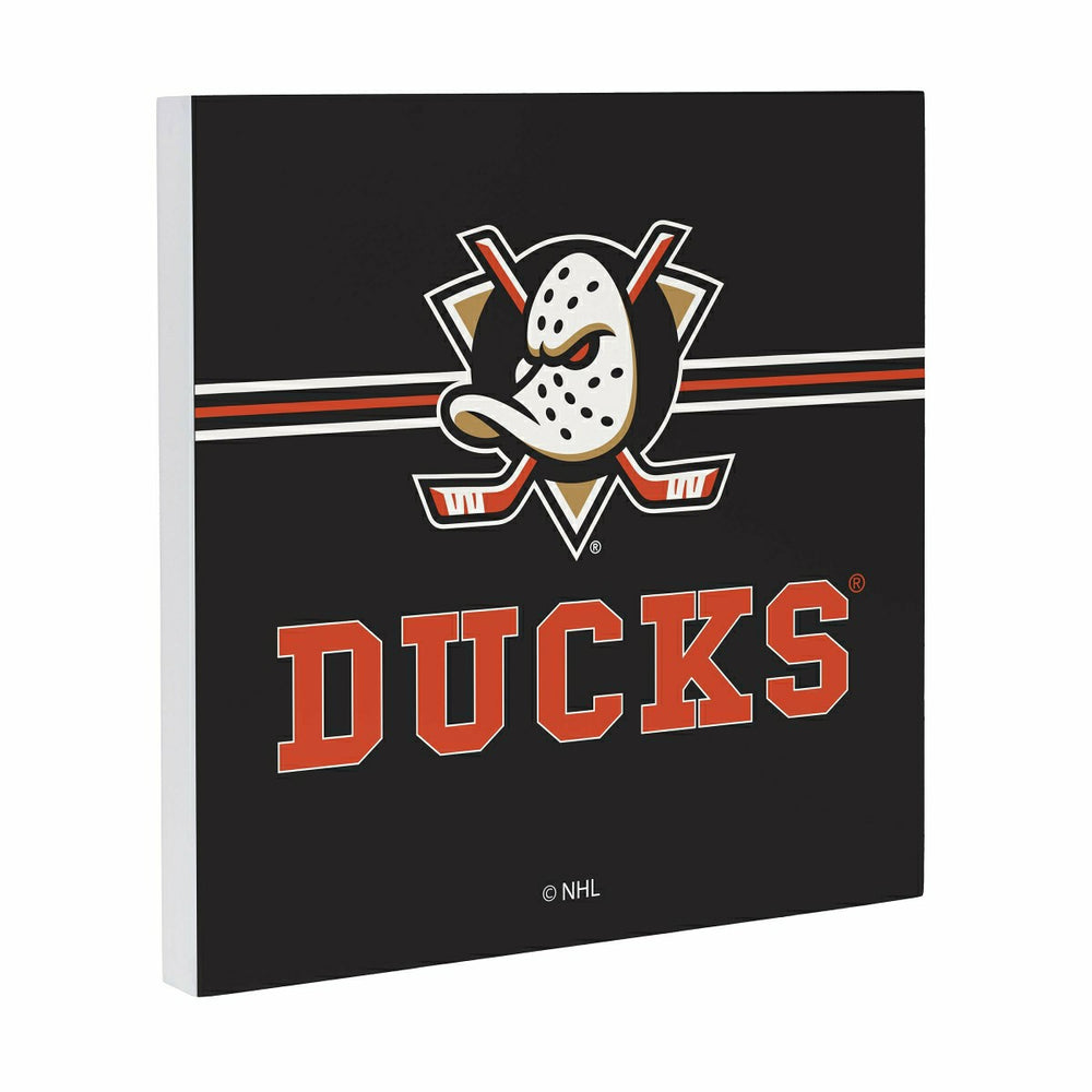 Anaheim Ducks Wood Wall Sign, 12x12 - NHL Home