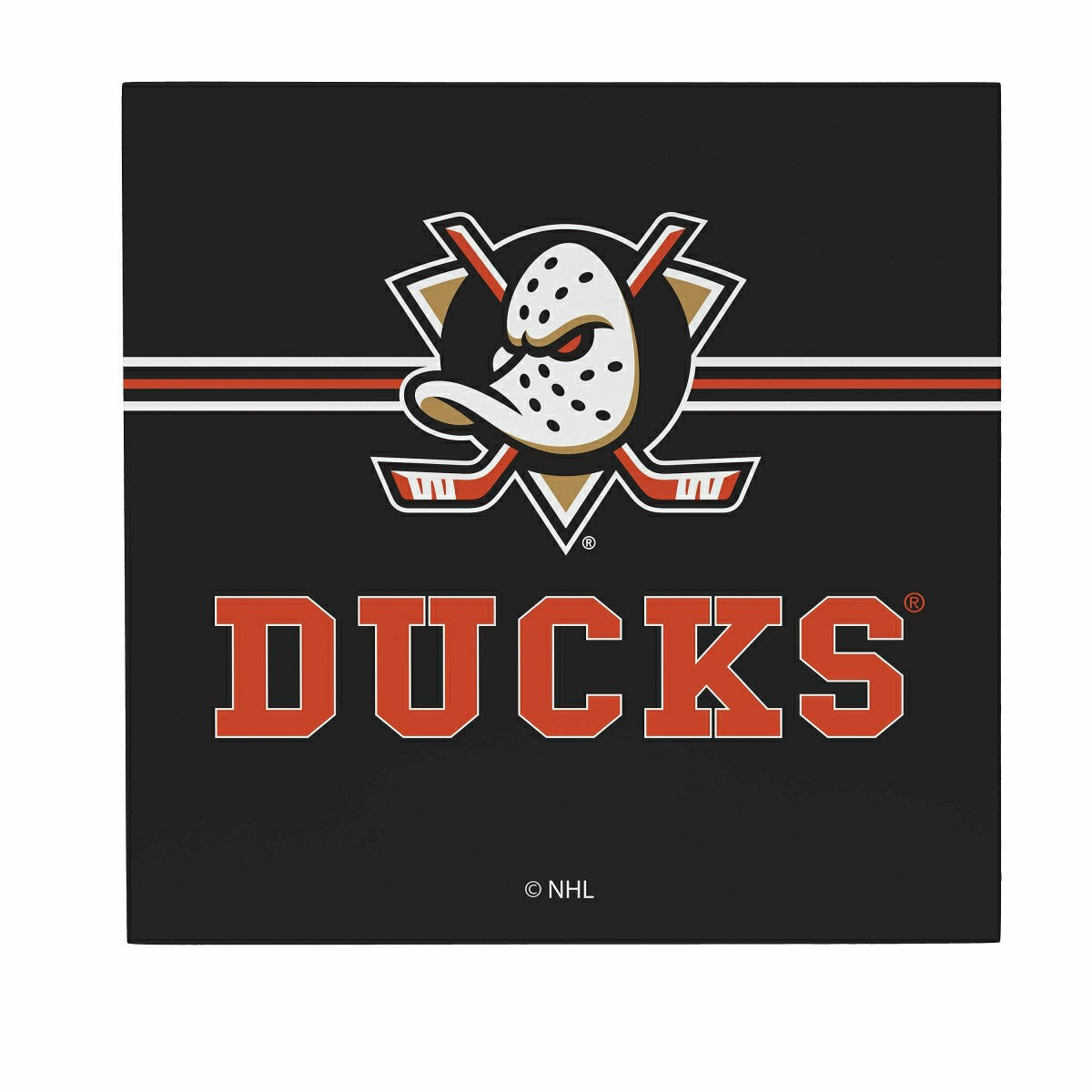 Anaheim Ducks Wood Wall Sign, 12x12 - NHL Home