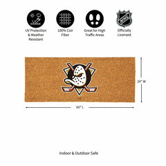 Anaheim Ducks Extra Large Full Color Coir Mat, 60"x24" - NHL