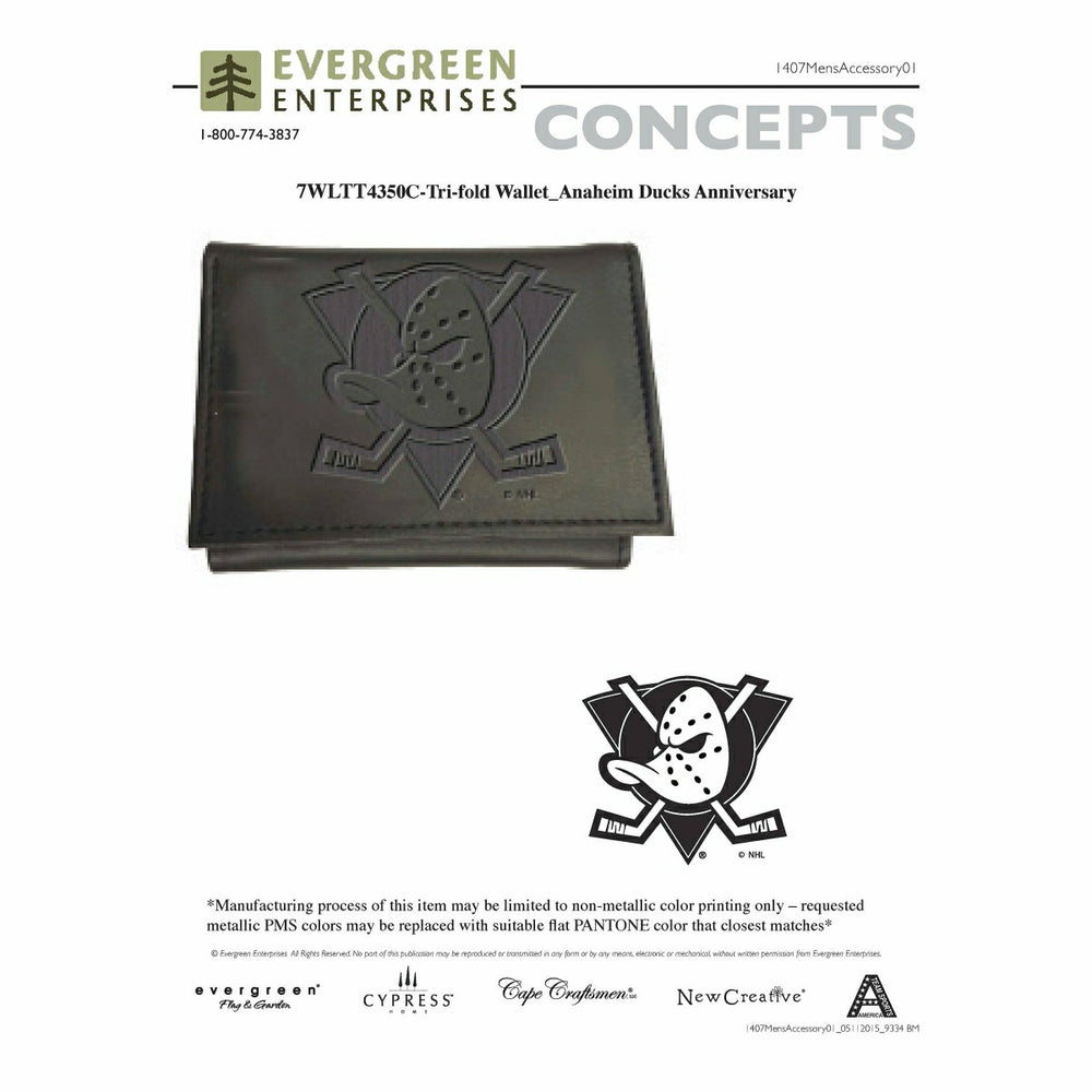Wallet, Tri-Fold, Anaheim Ducks - NHL Home