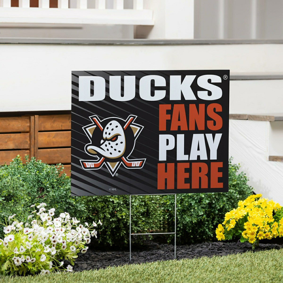 Anaheim Ducks Coroplast Yard Sign "Fans Play Here" - NHL Home