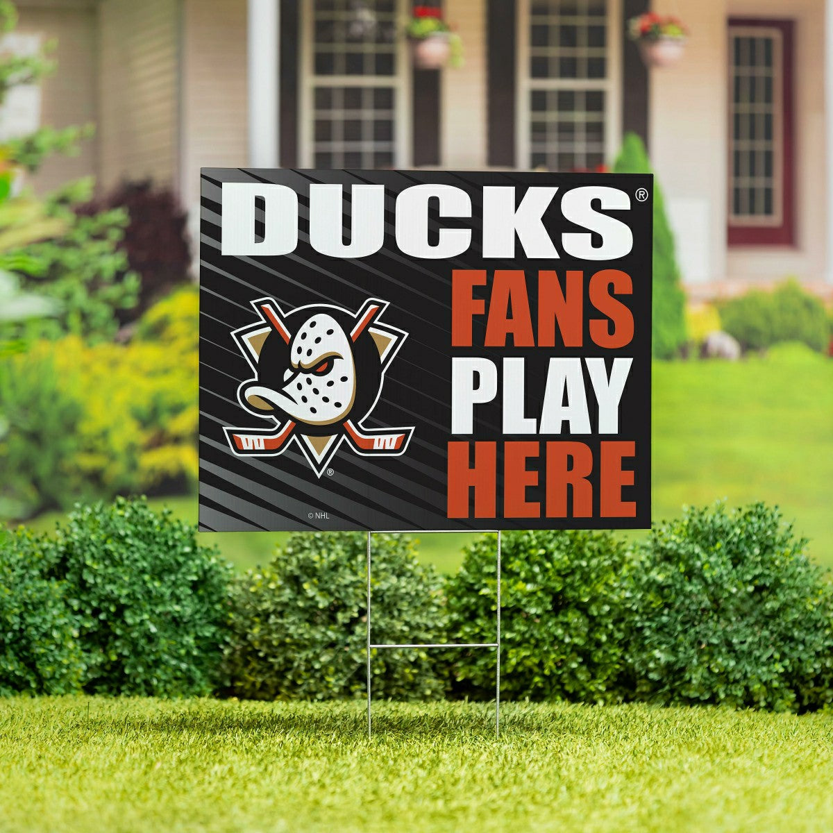 Anaheim Ducks Coroplast Yard Sign "Fans Play Here" - NHL Home