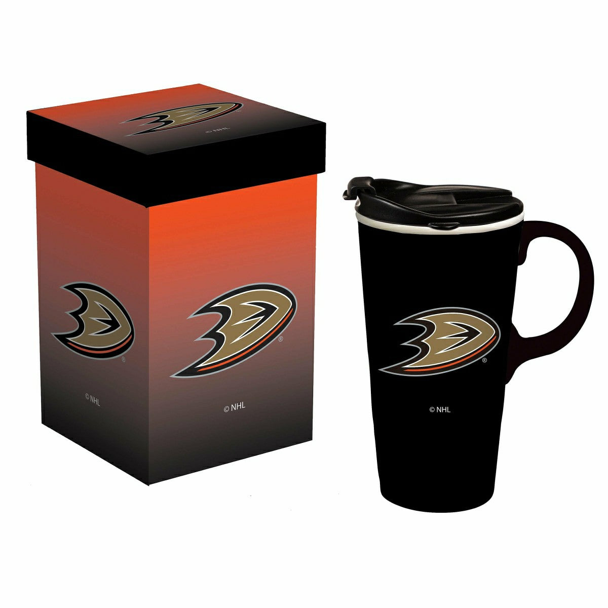 Boxed Travel Latte Cup, Anaheim Ducks - NHL Home