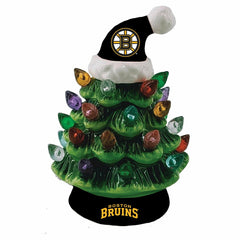 8" LED Ceramic Christmas Tree, Boston Bruins - NHL Home