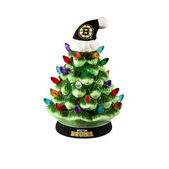 8" LED Ceramic Christmas Tree, Boston Bruins - NHL Home