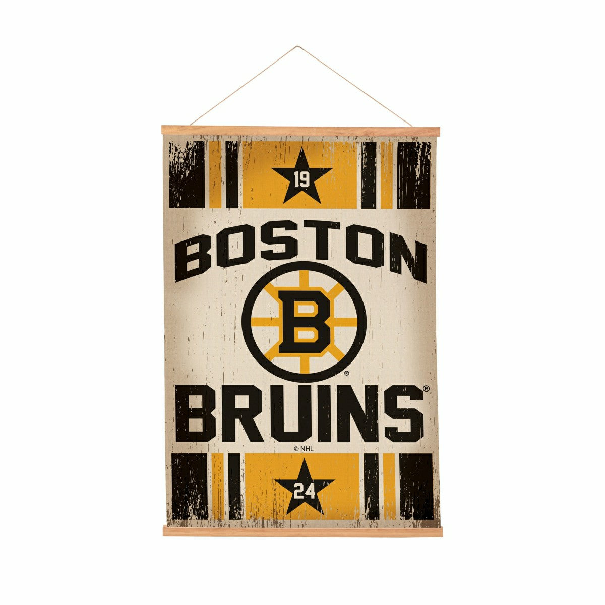 Boston Bruins, Canvas Wall Tapestry, Medium, 36x24 - NHL Home