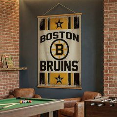 Boston Bruins, Canvas Wall Tapestry, Large, 54x36 - NHL Home